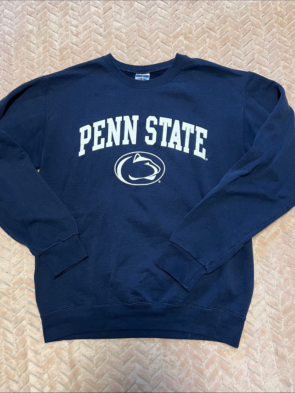Jerzees Navy Blue Penn State Crewneck Sweatshirt